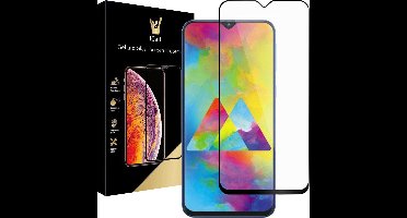 Screenprotector geschikt voor Samsung Galaxy M20 - Tempered Gehard Glas - Full Screen Volledig Beeld - iCall