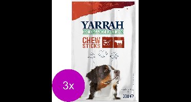 Yarrah Biologische Hondensnack Kauwstick - 3 St à 33 gr NL-BIO-01