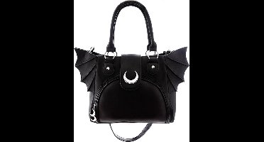 Restyle - Elegant Goth Schoudertas - Zwart