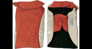 Boony regenjas polyester rood/grijs