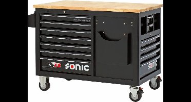 Sonic gereedschapswagen 13-laden zwart S13