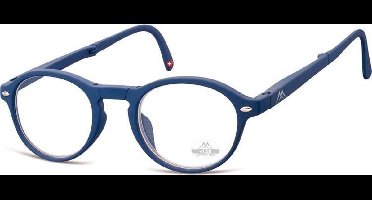 Montana Opvouwbare Leesbril Blauw Sterkte +3,50 (box66b)