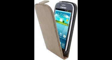 Mobiparts Vintage Flip Case Samsung Galaxy S3 Mini Creme