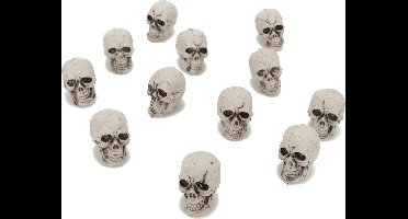 Vegaoo - 12 doodskop decoraties