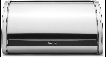 Brabantia Broodtrommel - met Schuifdeksel - Medium - Matt Steel
