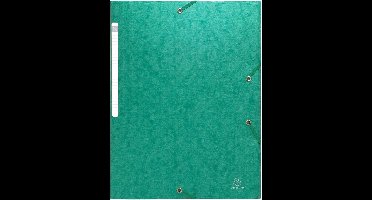 Scotten Elastomap + 3 kleppen in gewafeld glanskarton 425g/m² - A4 - Groen