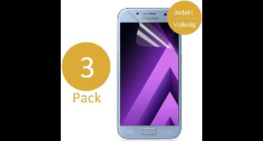 3x Screenprotector geschikt voor Samsung Galaxy A5 (2017) - Glas PET Folie Screenprotector Transparant 0.2mm 9H (Full Screen Protector)