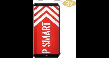 3 Stuks Screenprotector geschikt voor Huawei P Smart - Tempered Glass Glazen Gehard Transparant 9H 2.5D - van iCall