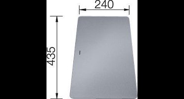 Blanco Snijplank glas voor onderbouw (KSM/KSV)