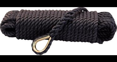 Talamex Superlene Ankerlijn Ø 12 mm 30 meter lang - Zwart