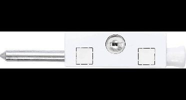 Axa oplegslot 3013 wit universele slanke uitvoering