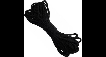 Bundel nylon touw 7mm/15mtr zwart