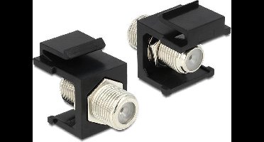Keystone F-connector module zwart