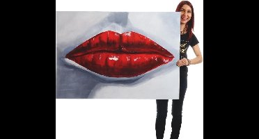 Handgeschilderde Olieverf schilderij Giraf