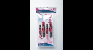 Sibel Gator Clip Pink 4 st