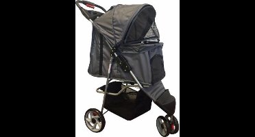 Hondenbuggy - Antraciet Grijs - 3 Wielen