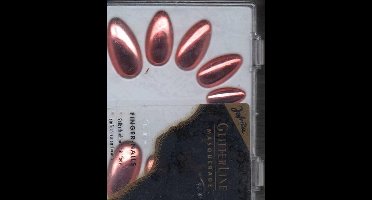 Rubies - metallic nagels - roze 10 stuks