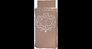 ANEL - Wieglaken - Model: Lovely Birds - Kleur: Taupe - Formaat: 80x100cm