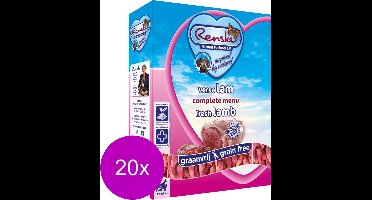 Renske Hond Vers Adult Graanvrij - Lam - Hondenvoer - 20 x 395 g