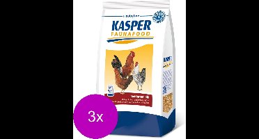 Kasper Faunafood Multigraan Kip - Kippenvoer - 3 x 4 kg
