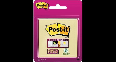 Memoblok post-it 6920 super sticky 76x76mm geel