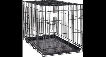 Bench 2-deurs zwart  - 91x57x64 cm