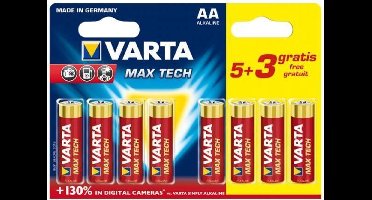 Varta Max Tech AA Wegwerpbatterij Alkaline