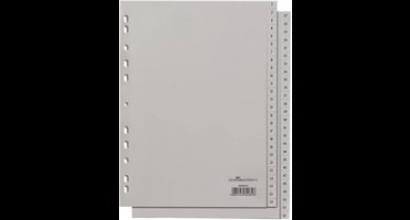 Durable 6522 Register DIN A4 1-20 Polypropyleen Grijs 20 tabbladen Bedrukte tabs 652210