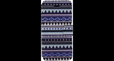 Xccess Book Stand Case - Geschikt voor Apple iPhone 5/5S - Aztec Blue