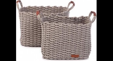 KidsDepot Dengu Set Opbergmanden Grijs