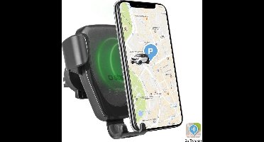 SBS Mobile Luchtventilator Autohouder met GPS / Qi Lader 10W