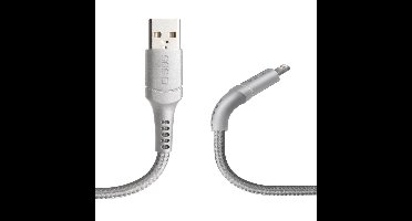 SBS USB Datenkabel Lightning-Anschluss (1 m) Unbreakable Collection , grau