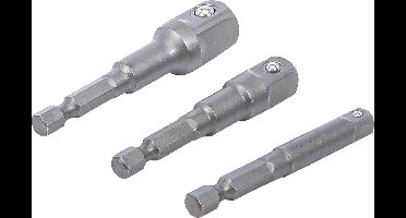 BGS Adapterset voor boormachines 1/4, 3/8, 1/2, 3 delig