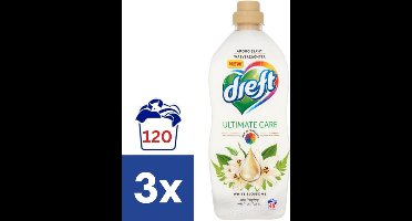 Dreft White Blossoms Wasverzachter - 3 x 1 l (120 wasbeurten)