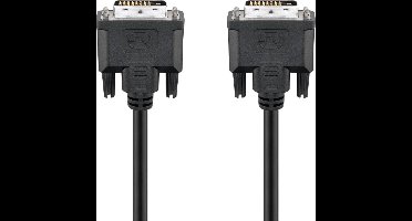 Goobay DVI-D Full HD kabel Dual Link, Nikkel