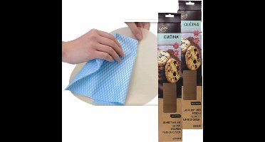 La Cucina Herbruikbaar bakpapier - 40 x 33 cm - anti kleef - bakfolie - 5x vel - tot 250x gebruik - hittebestendig tot 230 graden