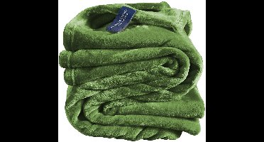 De Witte Lietaer Fleece 'deken Cosy - 150 x 200 cm - Cactus