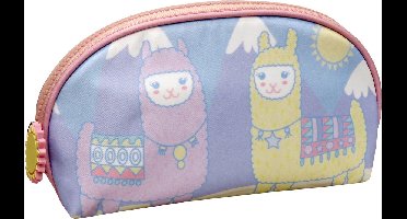 Lama Happy Lama's - Toilettas - 21 x 14 x 5 cm - Multi