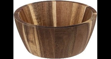 Secret de Gourmet Salade schaal/slakom Alicante - Acaciahout - D16 cm -serveerschaal