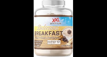 XXL Nutrition - Delicious Breakfast - 20 Gram Eiwit - Eiwitrijk Ontbijt of Snack - Whey Protein Melkeiwit - Complexe Koolhydraten - Diverse Smaken - Chocolade - 2500 Gram (50 doseringen)