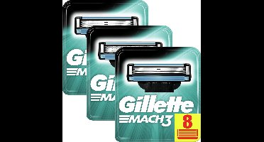 Gillette Mach3 scheermesjes/navulmesjes - 24 Stuks