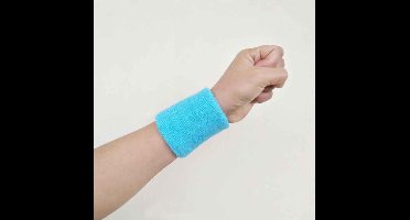 New Age Devi - Pols zweetbandjes - 2 stuks - Licht Blauw