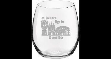 Gegraveerde Drinkglas 39cl Zwolle