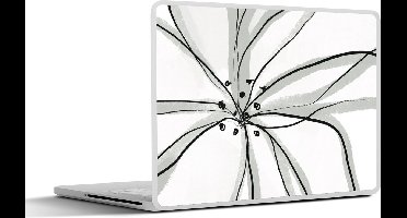 Laptop sticker - 11.6 inch - Bloemen - Abstract - Design - 30x21cm - Laptopstickers - Laptop skin - Cover