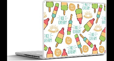 Laptop sticker - 11.6 inch - IJsjes - Zomer - Patronen - 30x21cm - Laptopstickers - Laptop skin - Cover