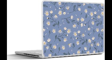 Laptop sticker - 11.6 inch - Bloemen - Patronen - Madelief - 30x21cm - Laptopstickers - Laptop skin - Cover
