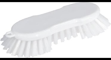 Excellent Schrobborstel - Hygiënische borstel – Stevige borstelharen – Kunststof – 5x23x10 cm – Wit