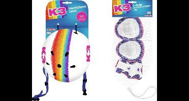 K3 Regenboog Helm & Beschermingsset Rolschaatsen
