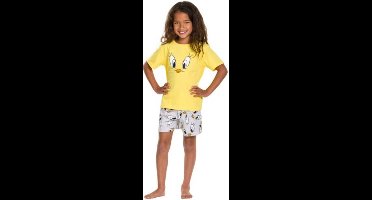 Tweety Shortama / Pyjama Kinderen | Looney Tunes | Korte mouw | Maat 104/110