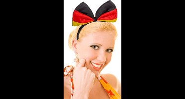 Pluchen Haarband met Strik – Duitsland Vlag – Supporters Accessoire